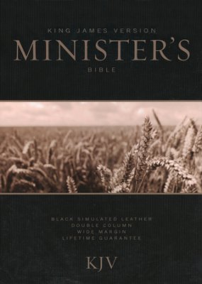 KJV Minister's Bible I/L Black - Broadman & Holman
